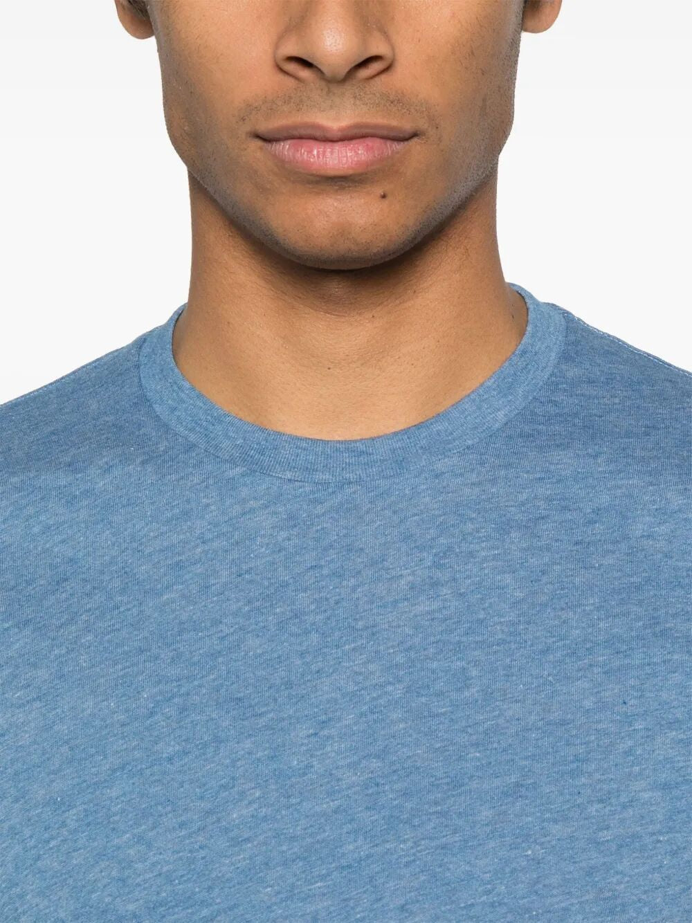 TOM FORD Cotton Blend Melange Crew Neck T-Shirt - SS25
