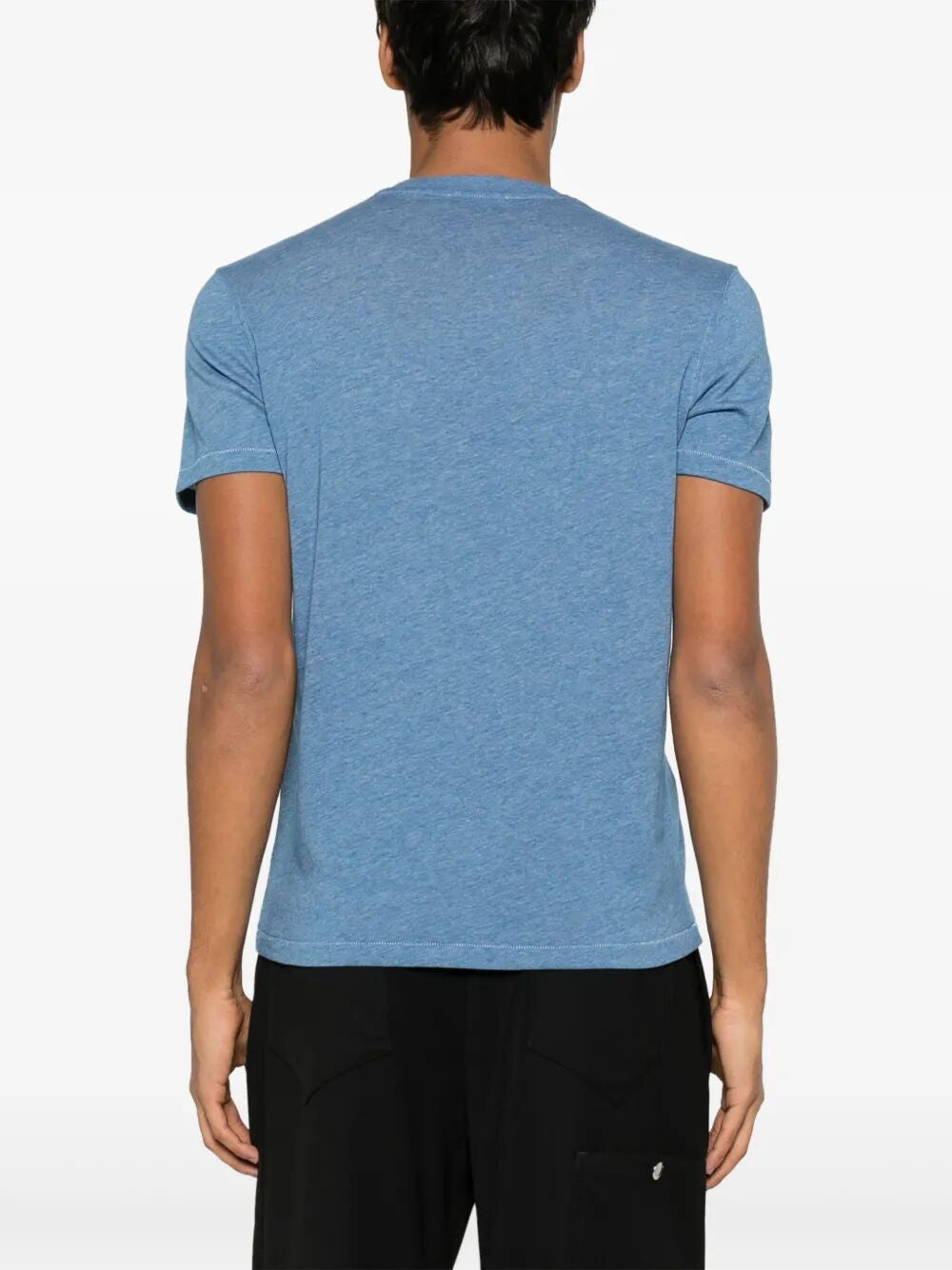 TOM FORD Cotton Blend Melange Crew Neck T-Shirt - SS25