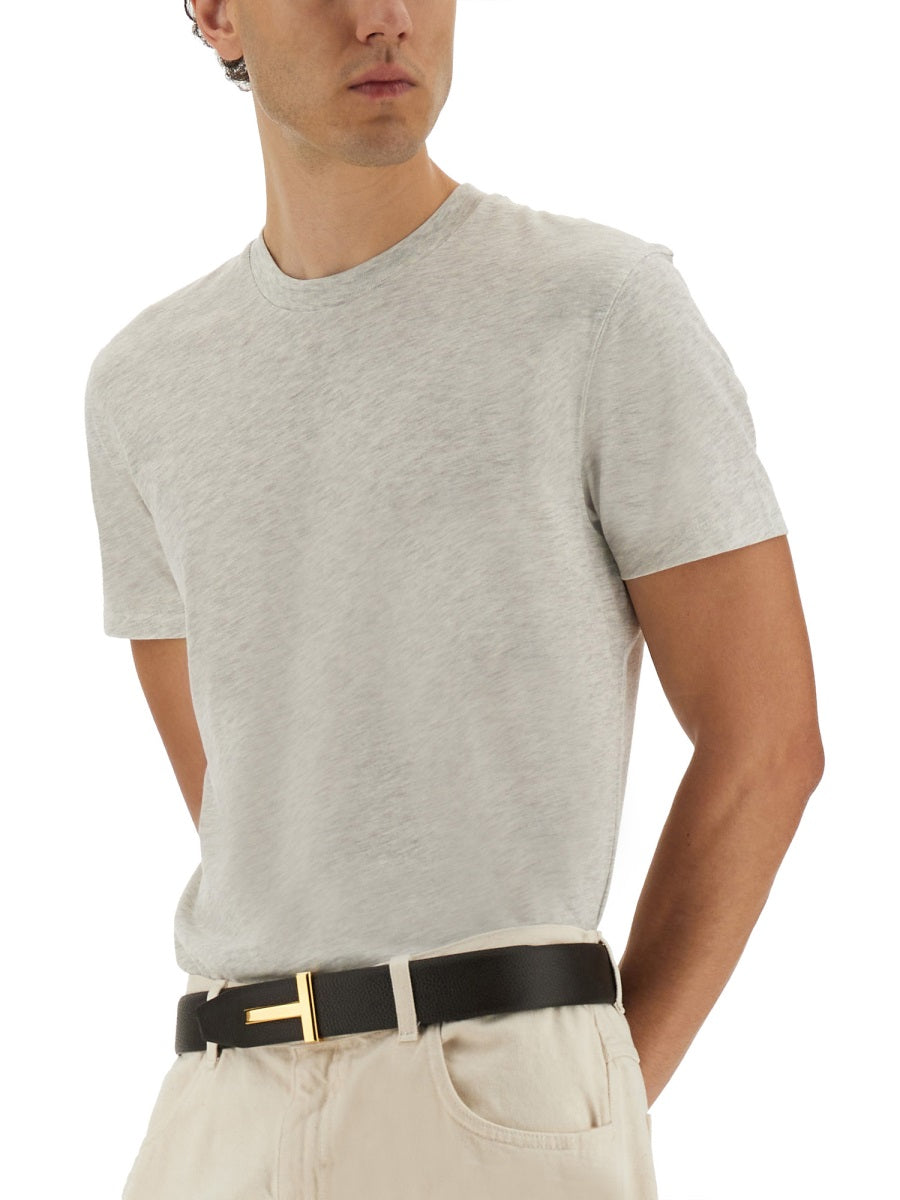 TOM FORD Cotton Blend T-Shirt for Men - FW25 Collection