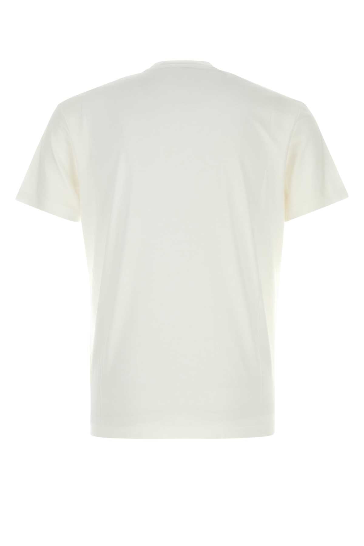 TOM FORD Cotton Blend T-Shirt with Ribbed Collar