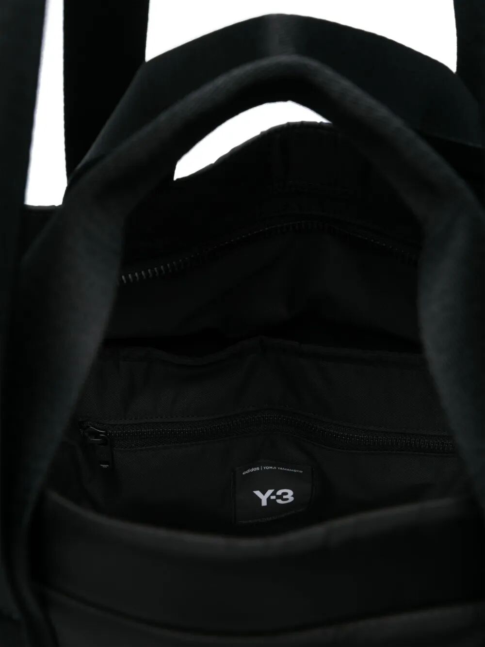 Y-3 Logo-Print Nylon Shopper Handbag