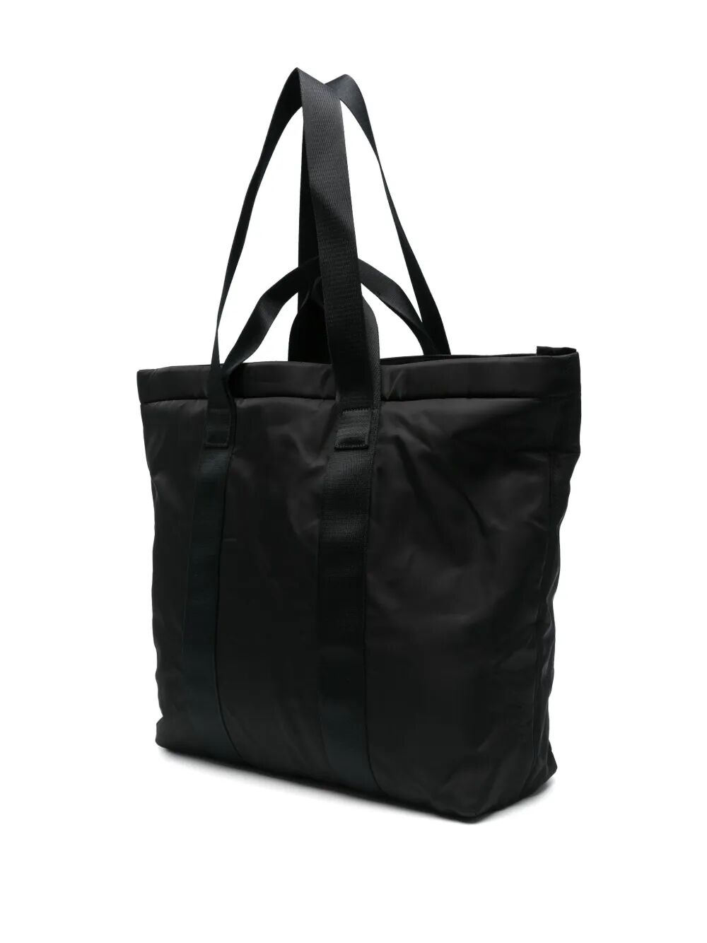 Y-3 Logo-Print Nylon Shopper Handbag