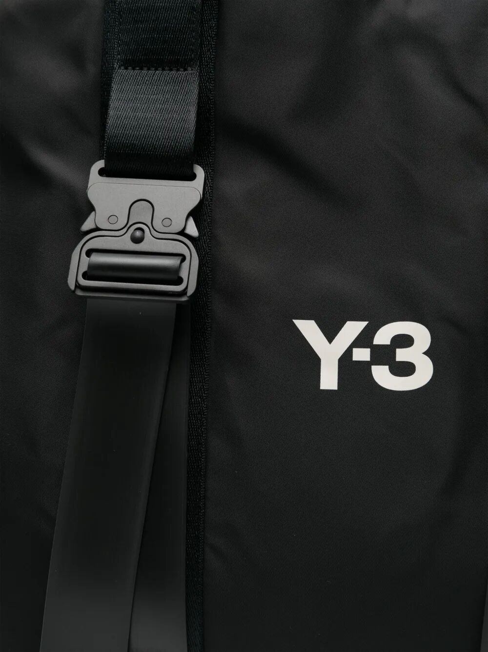 Y-3 Logo-Print Nylon Shopper Handbag