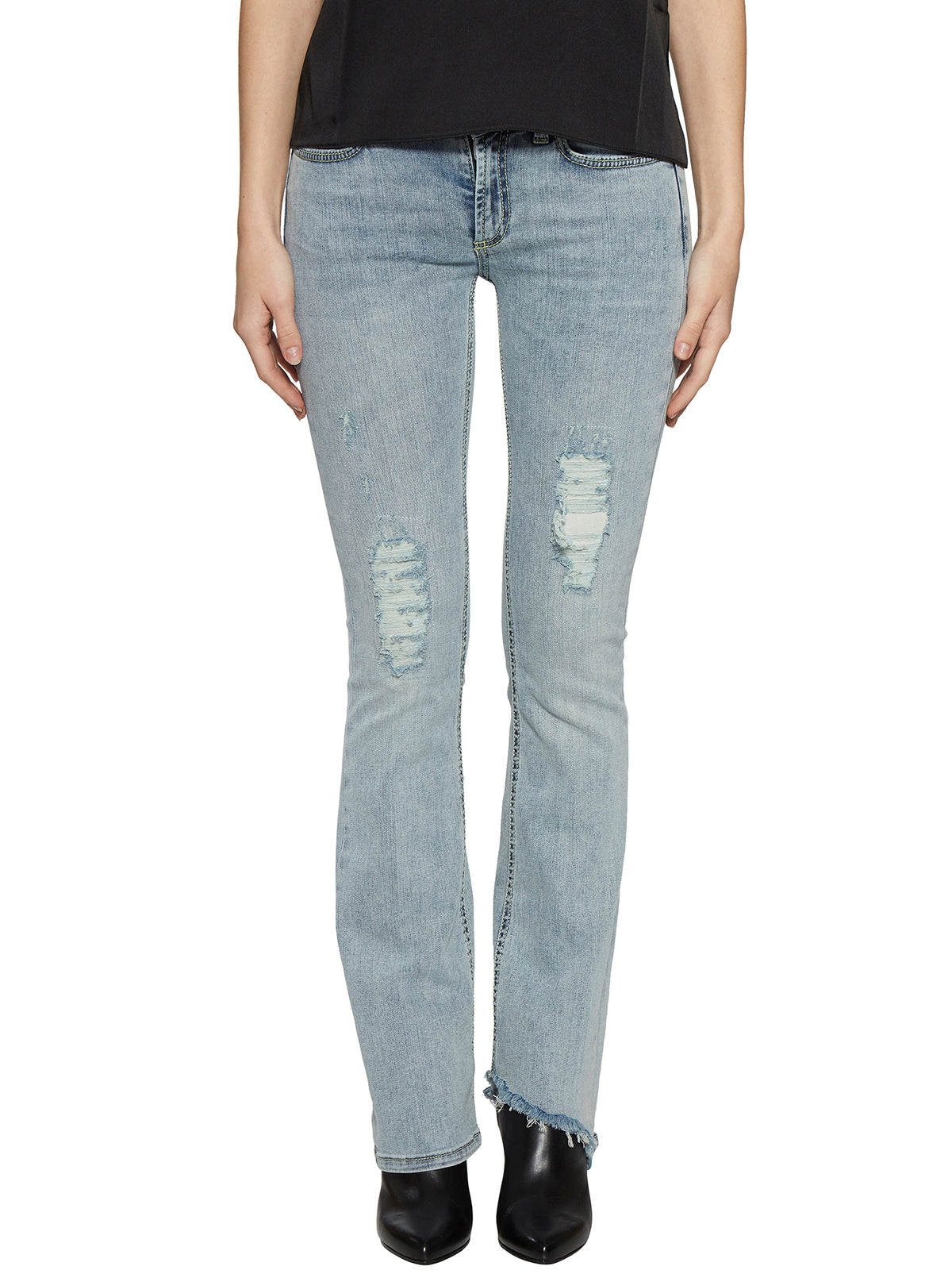 DONDUP Women's NEON Edge-Finished Mini Jeans - Size 26