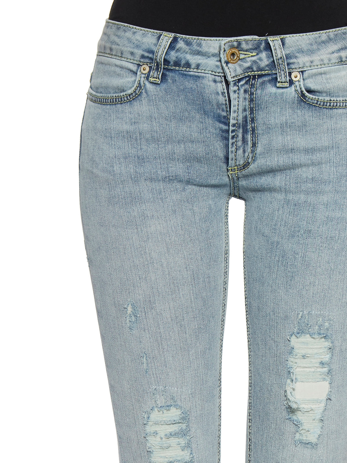 DONDUP Women's NEON Edge-Finished Mini Jeans - Size 26