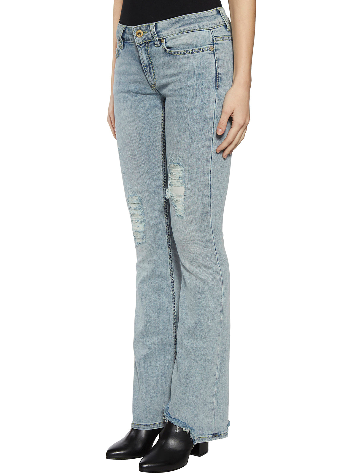 DONDUP Women's NEON Edge-Finished Mini Jeans - Size 26