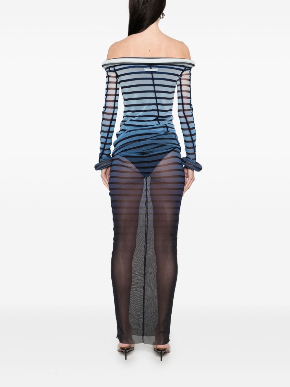 JEAN PAUL GAULTIER Elegant Gradient Mini Dress for Women - Size 42 IT