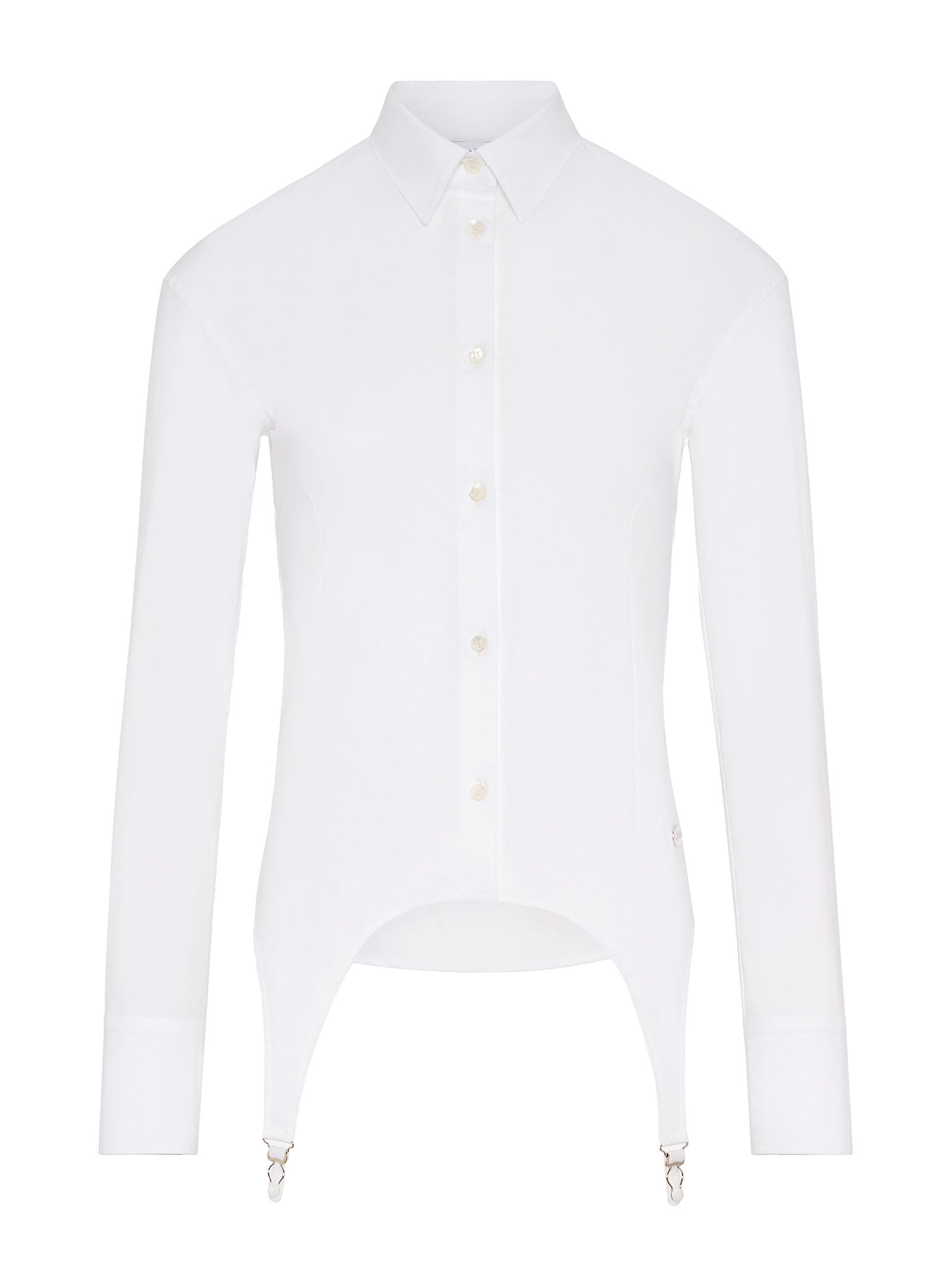 JEAN PAUL GAULTIER Stylish Tailored Shirt with Built-in Suspenders for Women - FW25