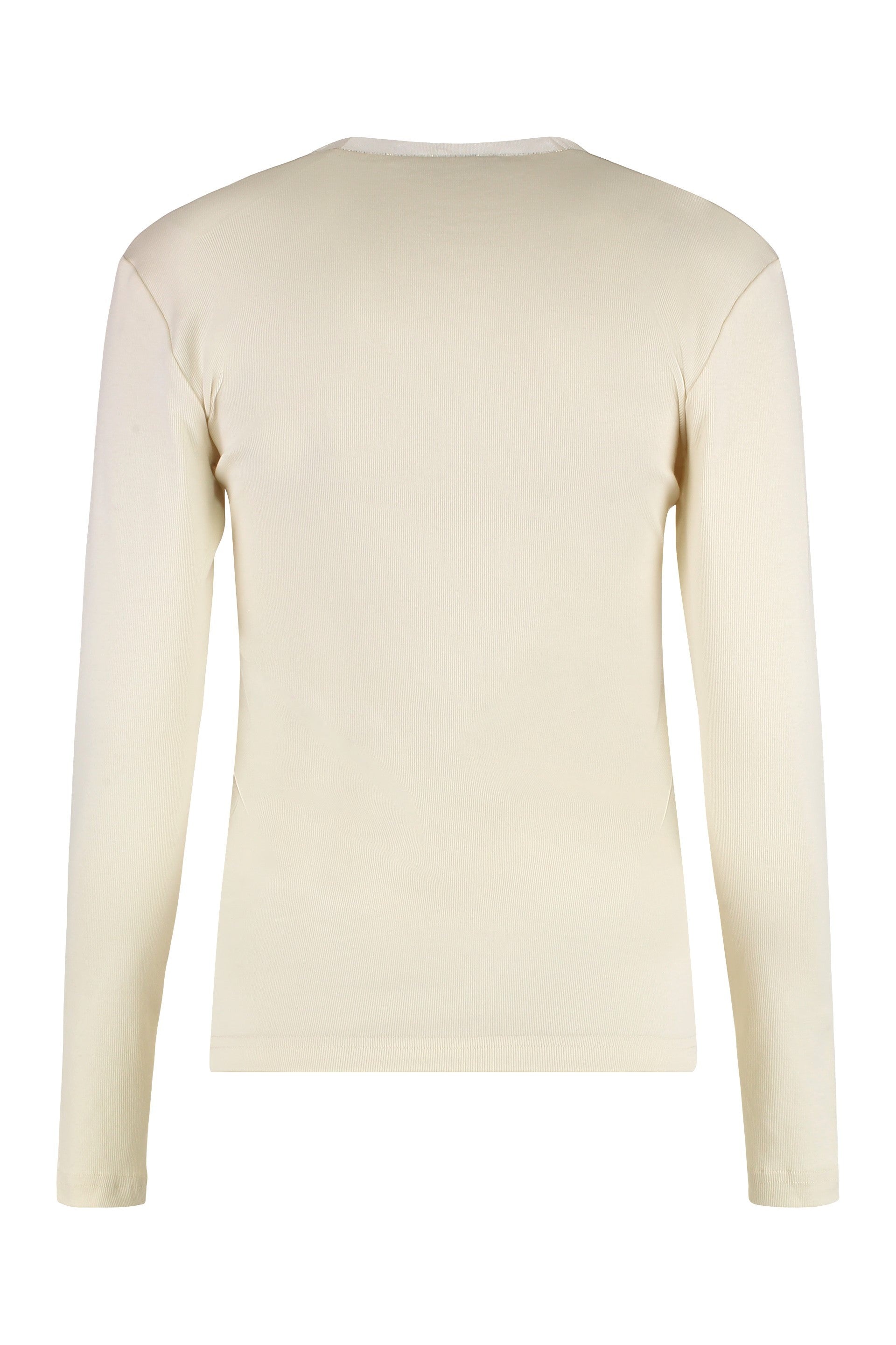 FABIANA FILIPPI Long Sleeve Cotton T-Shirt