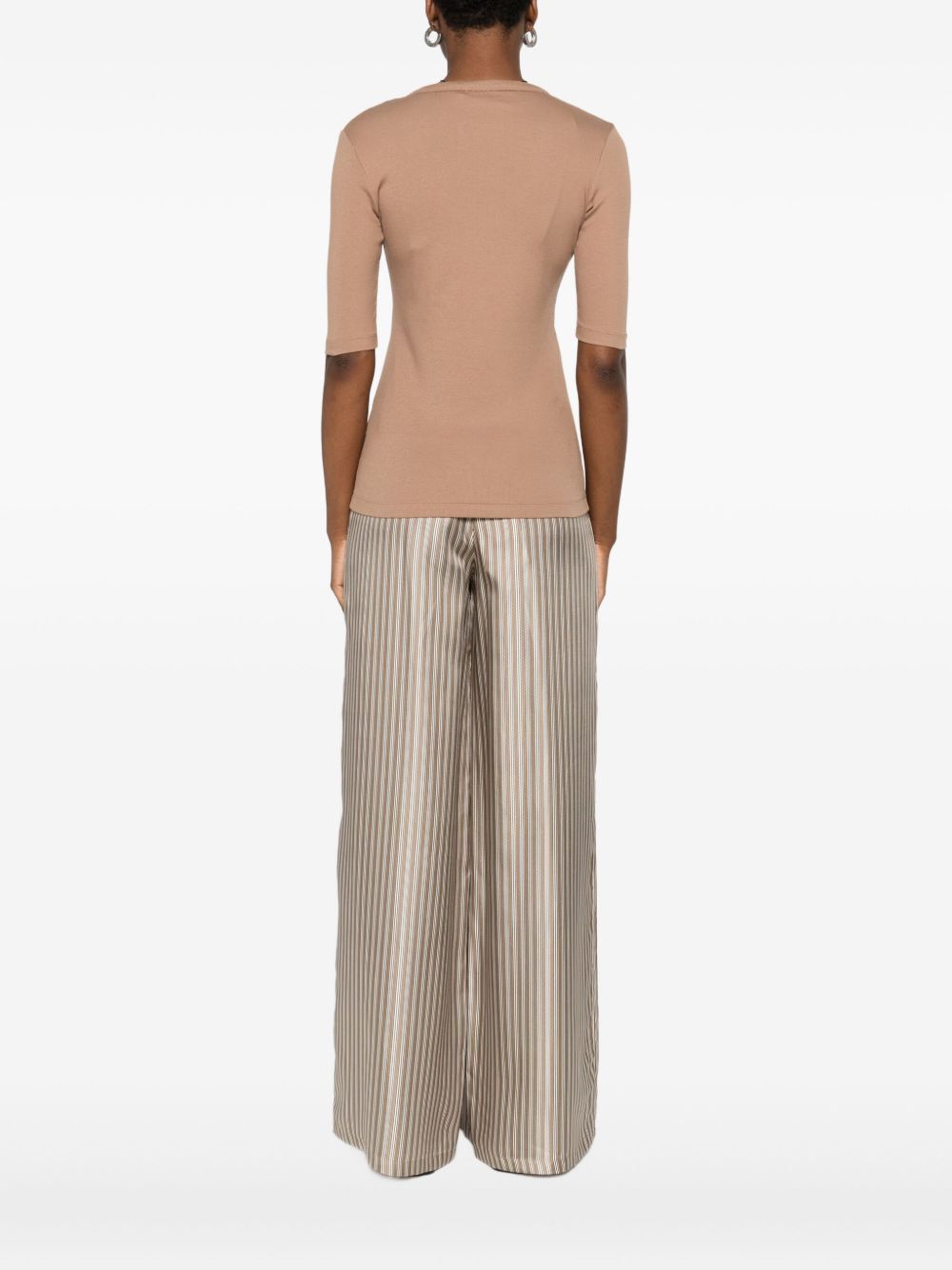 FABIANA FILIPPI Cotton V-Necked Top