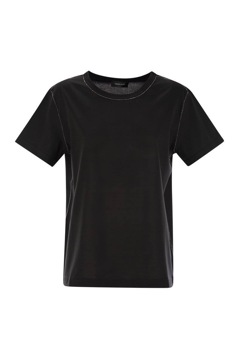 FABIANA FILIPPI Effortless Diamond Thread T-Shirt