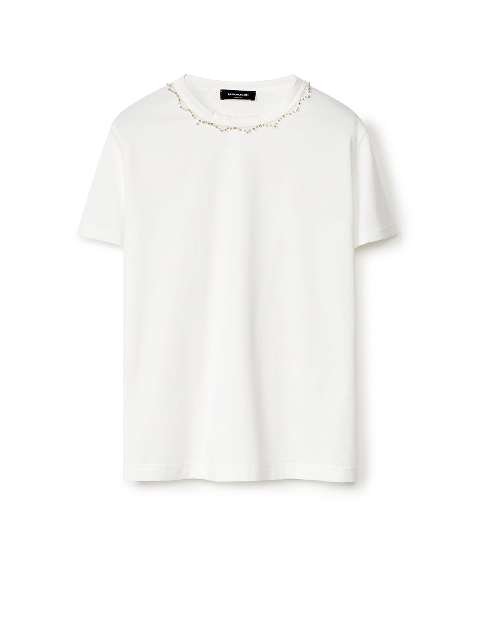 FABIANA FILIPPI Glitter-Embellished Women's T-Shirt for SS24