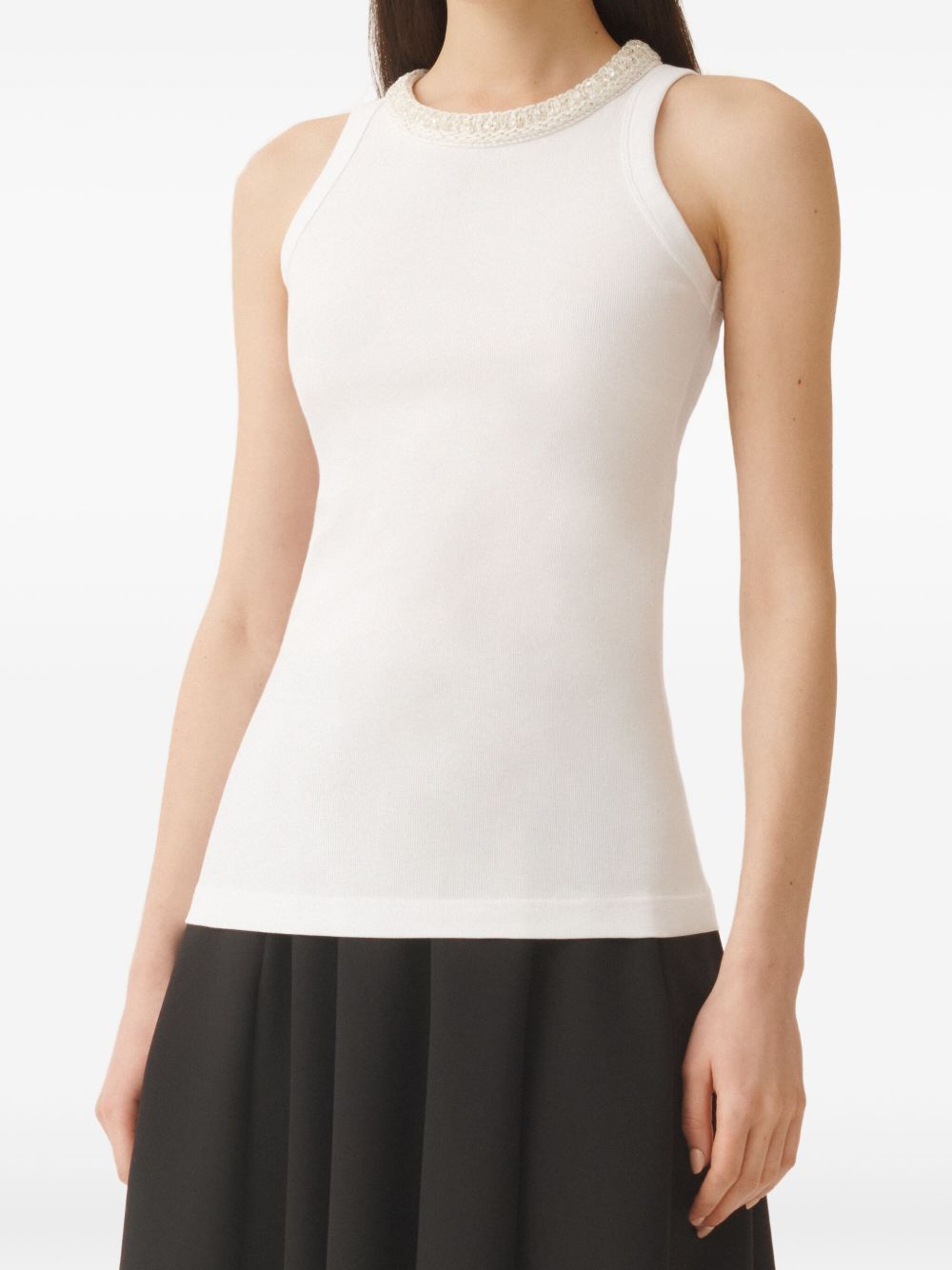 FABIANA FILIPPI Comfortable Cotton Blend Tee with Sequin Embellishment for Women