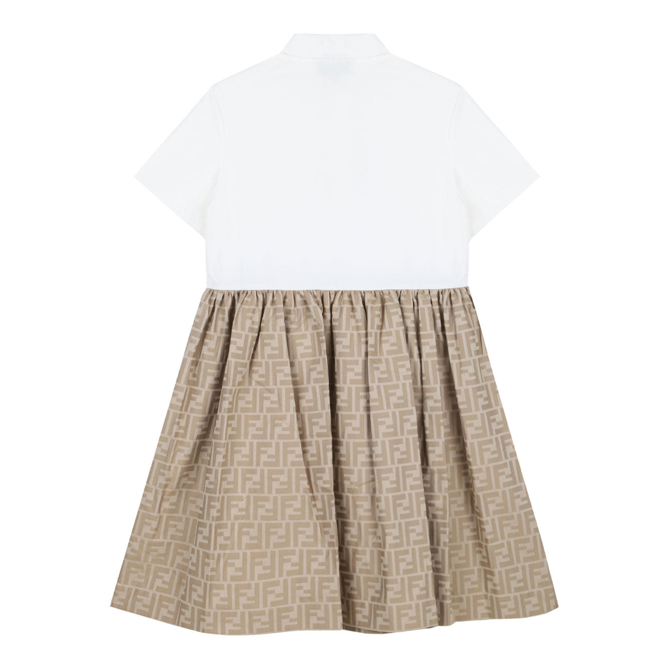 FENDI Cotton Trench Dress for Girls