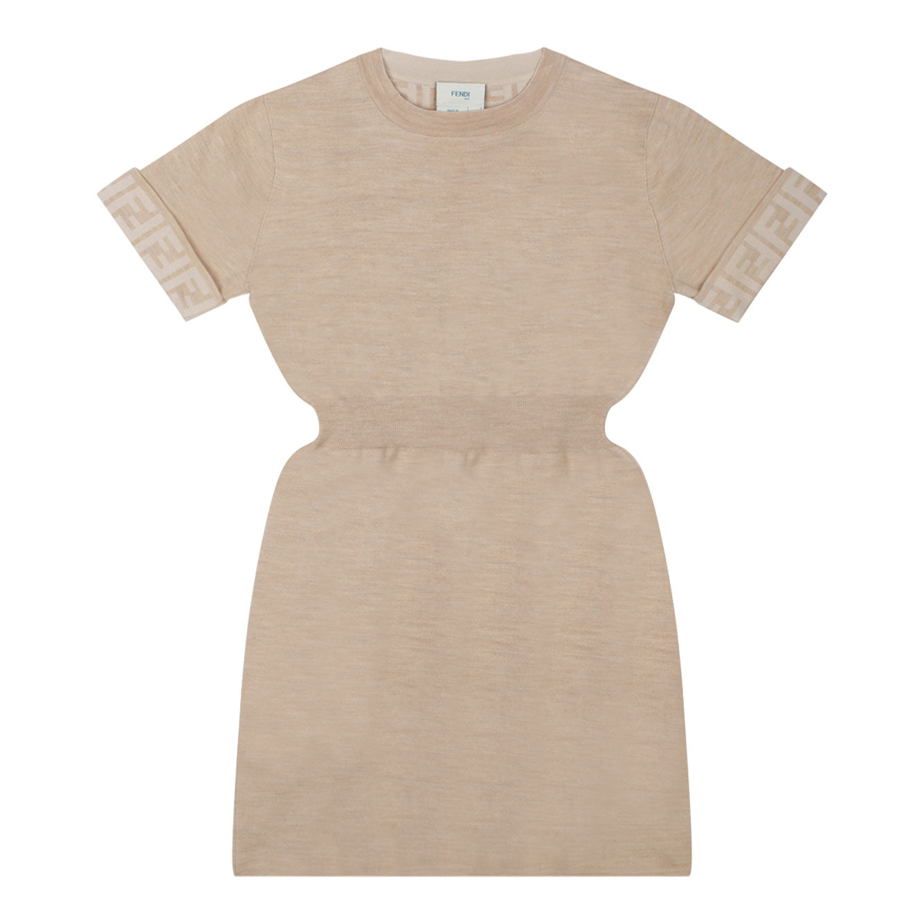 FENDI KIDS Chic Wool Blend Dress for Girls - FW24 Collection