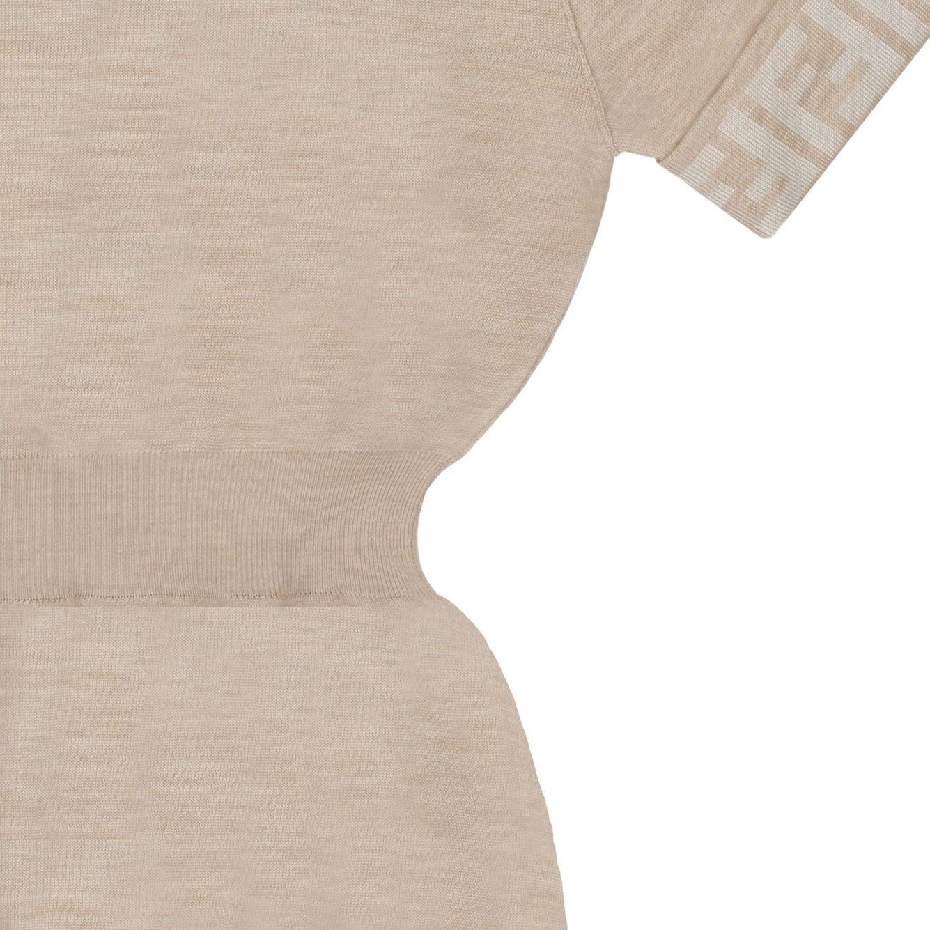 FENDI KIDS Chic Wool Blend Dress for Girls - FW24 Collection