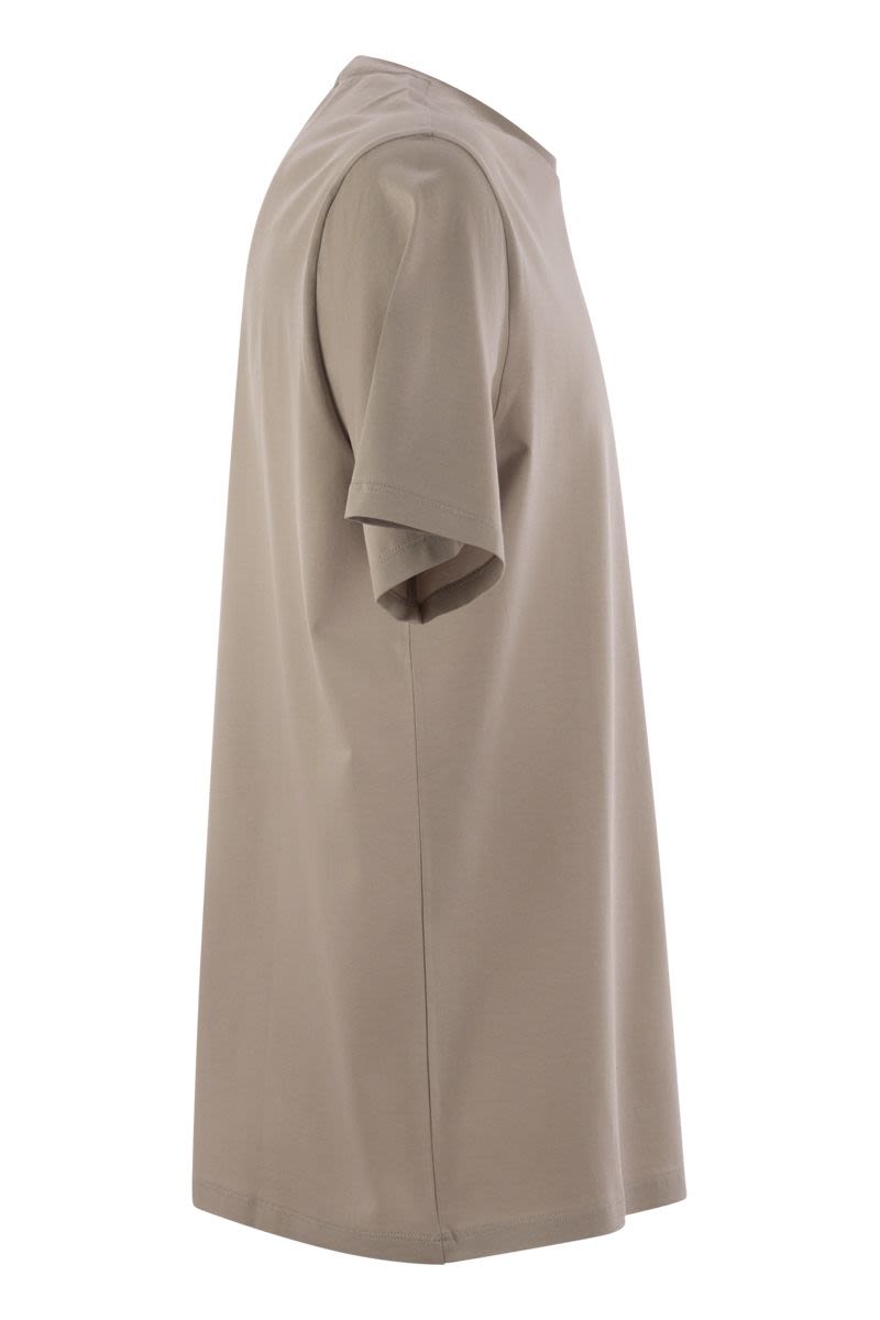 HERNO Stretch Cotton T-Shirt - Regular Fit