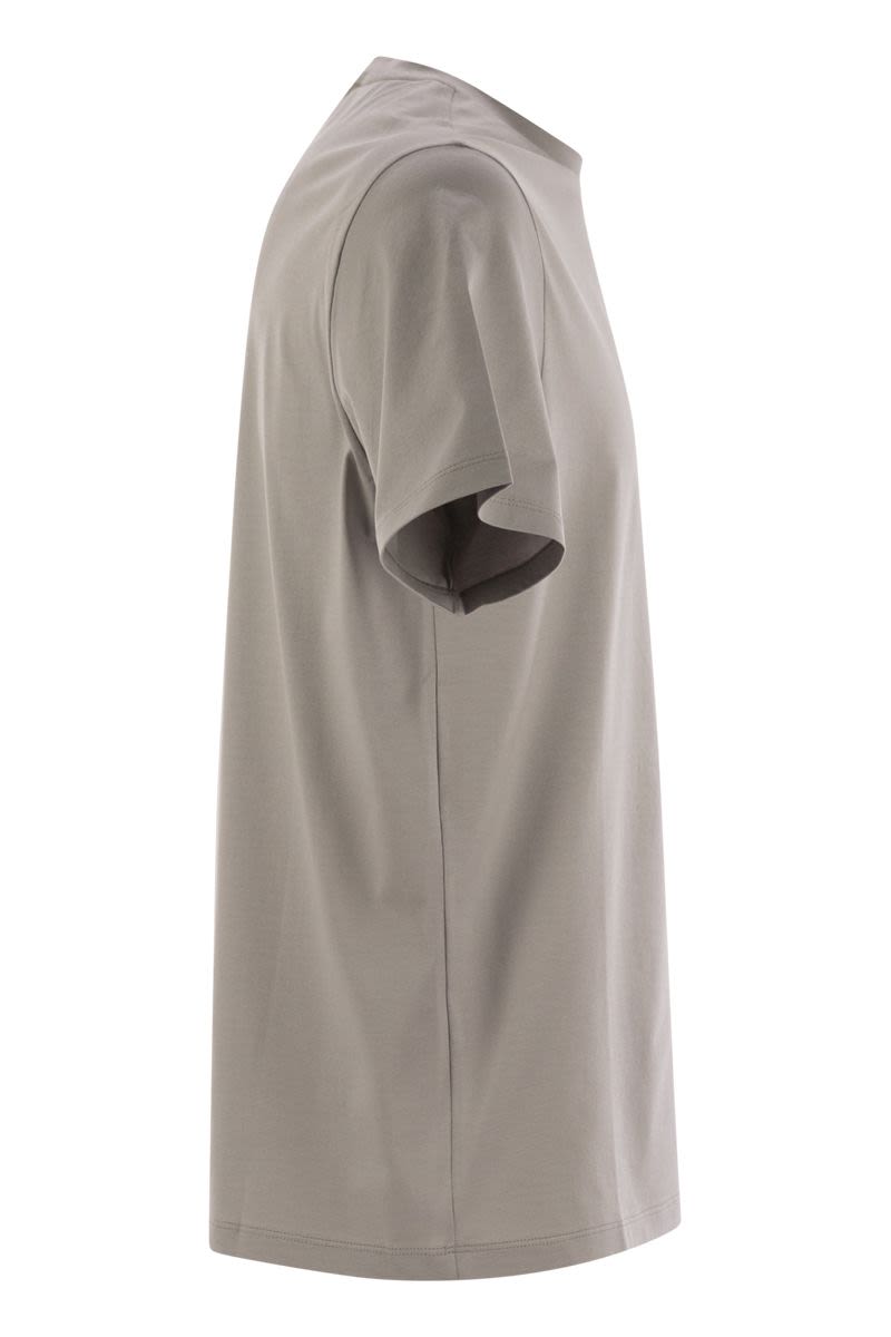 HERNO Stretch Cotton T-Shirt - Regular Fit