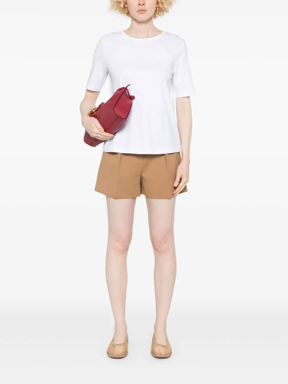 HERNO Side Slits Cotton T-Shirt