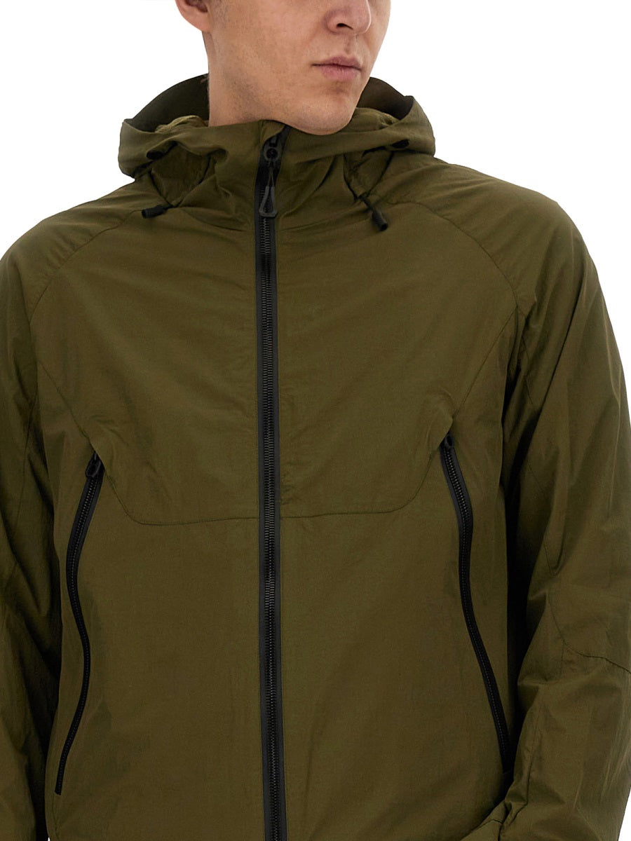 JG1 Men's Textured Nylon Hooded Jacket - Size L