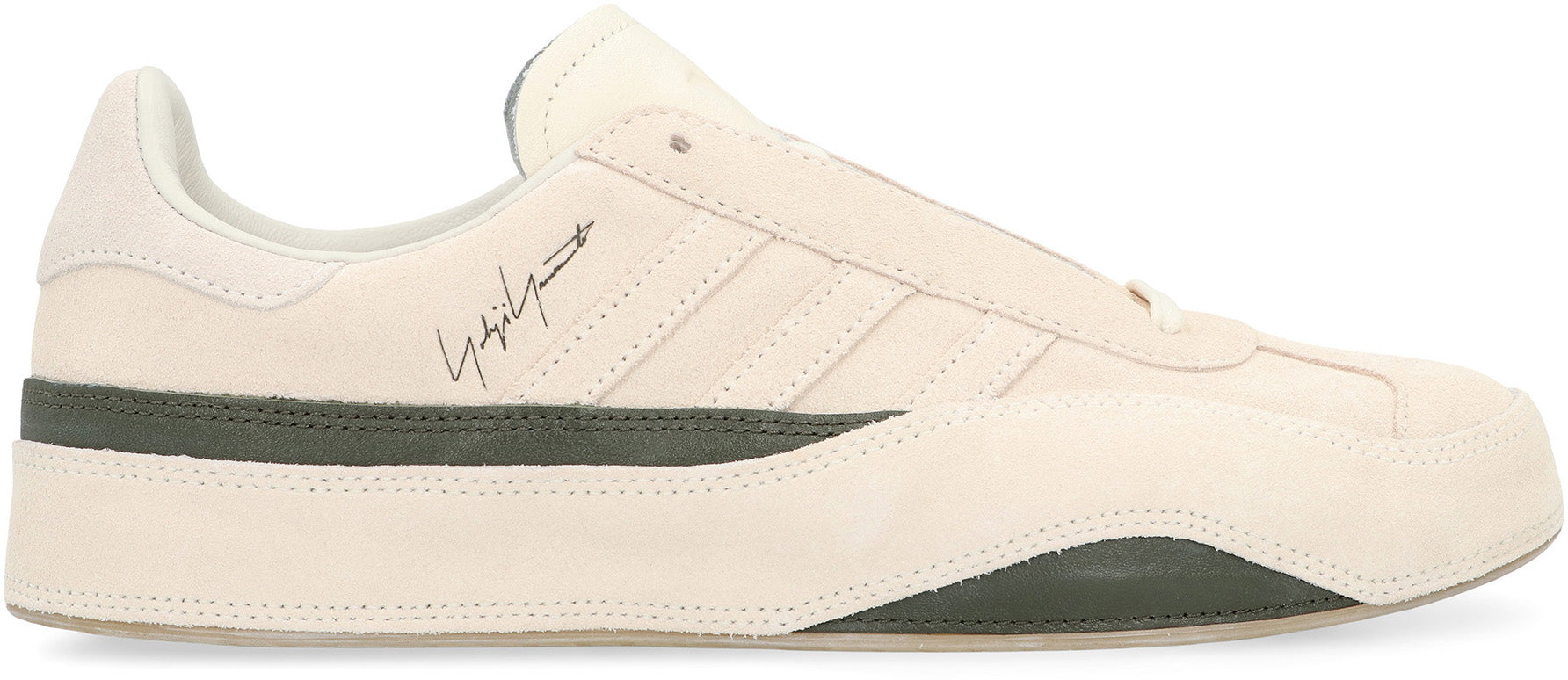 Y-3 Low-Top Suede Sneakers with Contrasting Leather Inserts