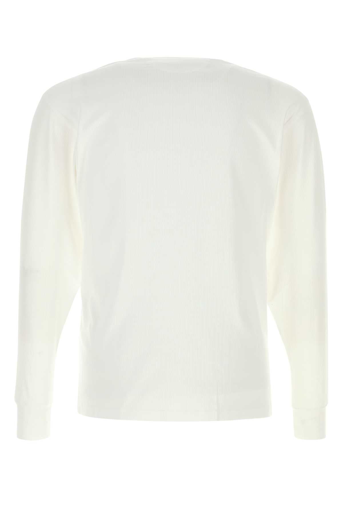 TOM FORD Stretch Cotton Long Sleeve Henley T-Shirt
