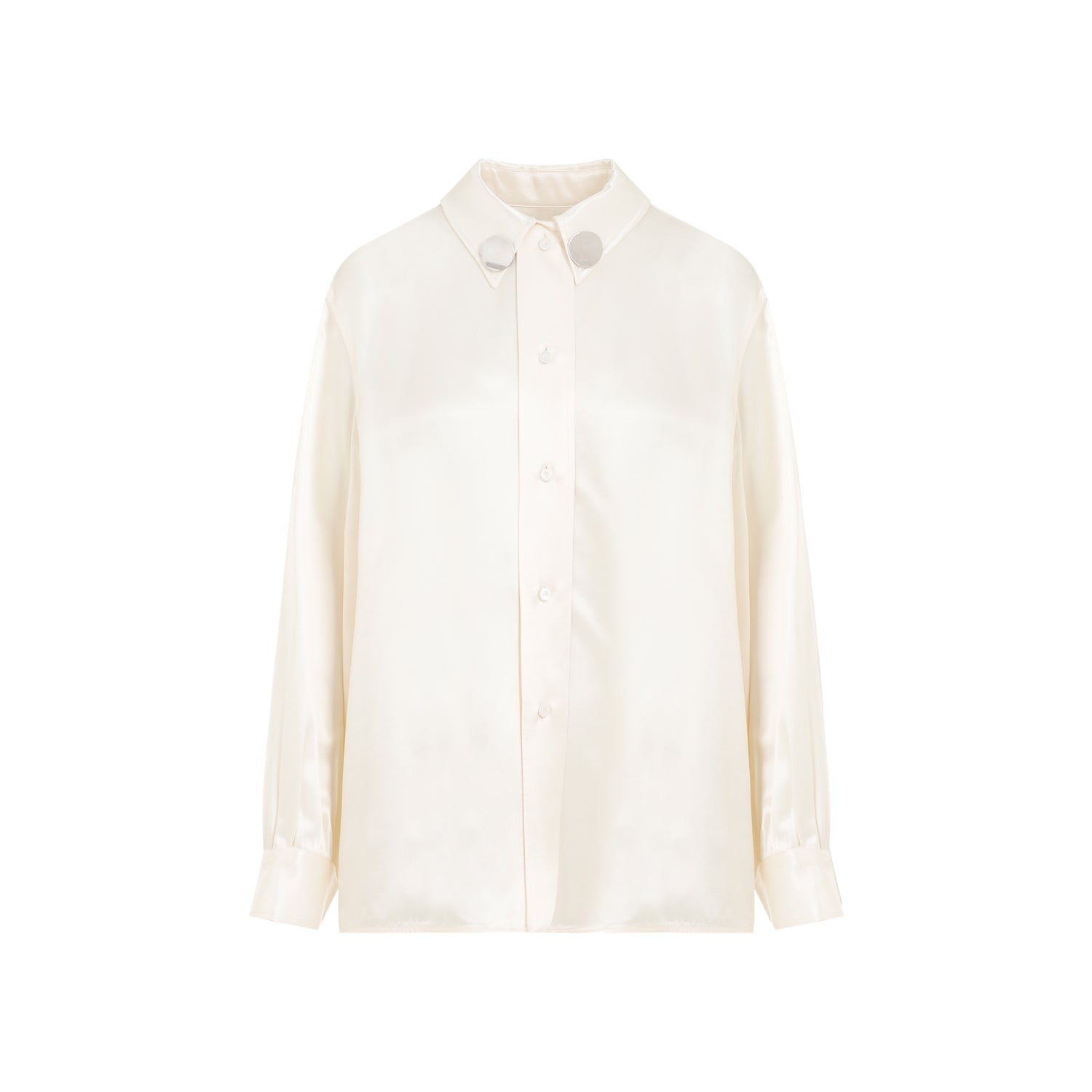 JIL SANDER Elegant Pointed Collar Shirt for Women