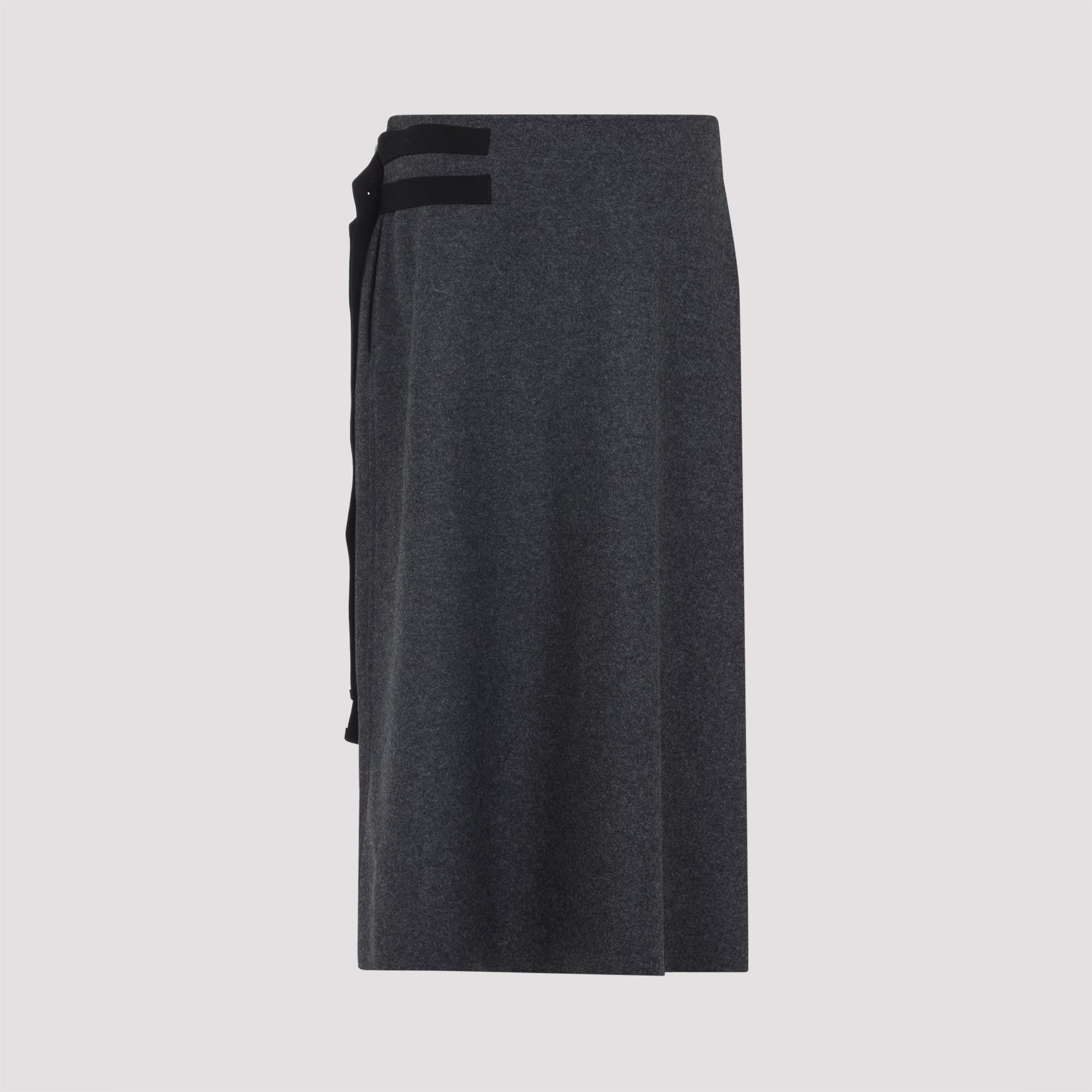 JIL SANDER Sophisticated Wool Blend Skirt