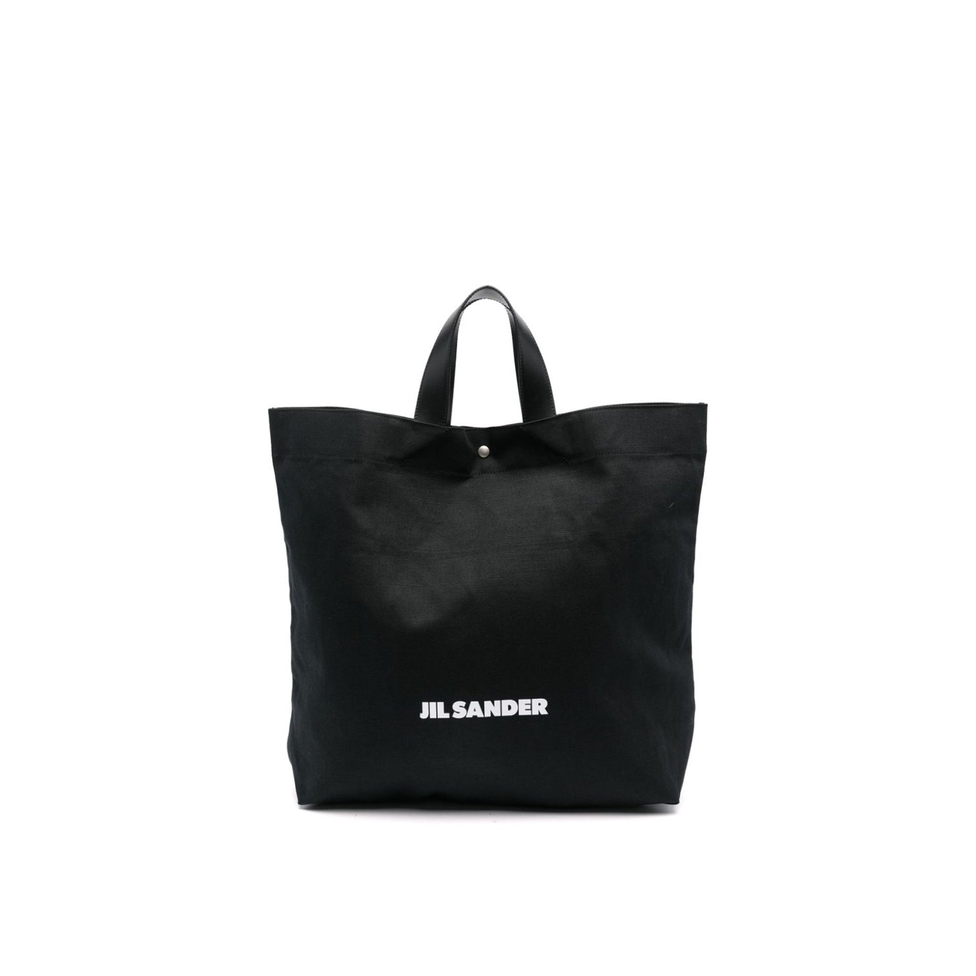 JIL SANDER Logo-Print Canvas Tote Handbag - 16.53" H x 19.68" W x 3.93" D