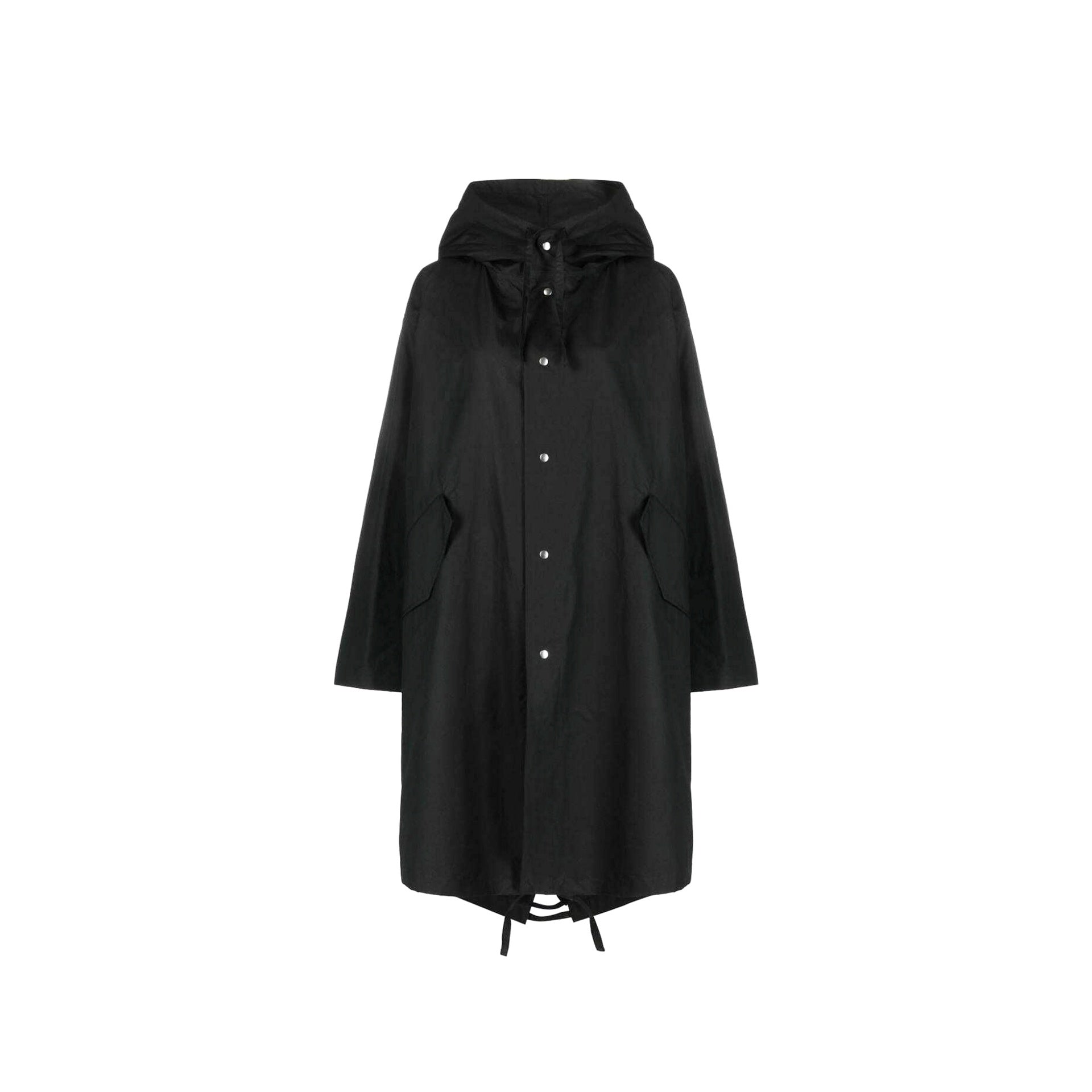 JIL SANDER Mid-Length Cotton Hooded Parka Jacket