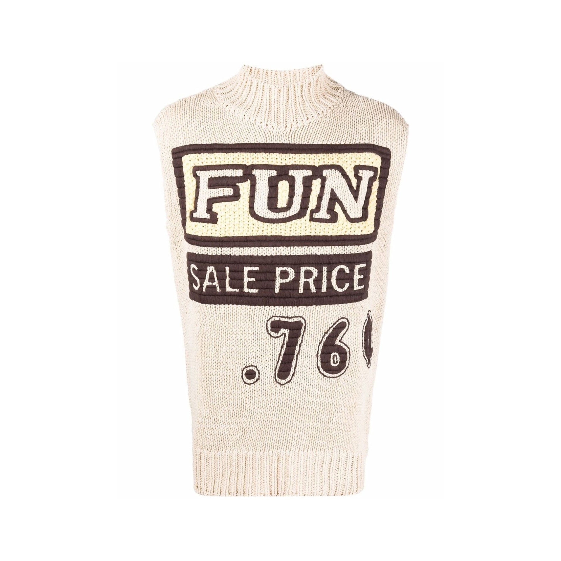 JIL SANDER Slogan Print Vest Pullover - Mini Fit
