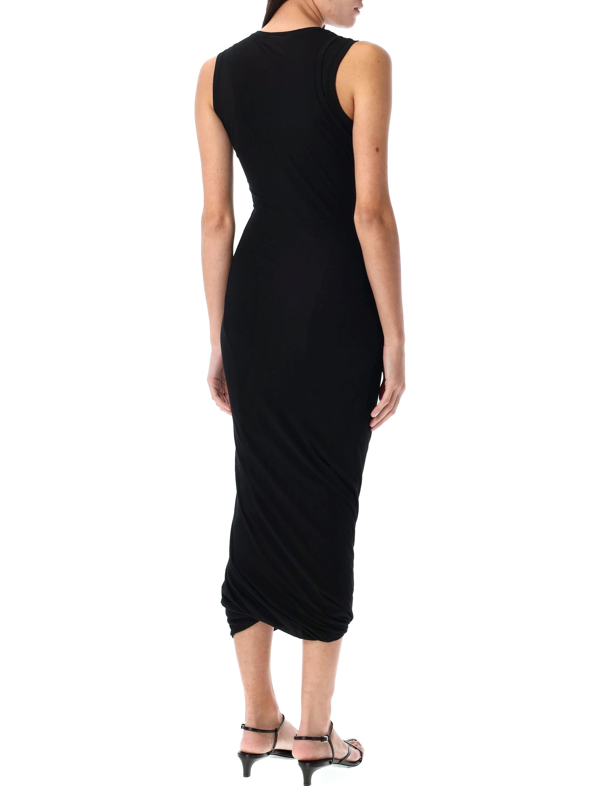 JIL SANDER Sleeveless Midi Dress - Slim Fit Layered Design