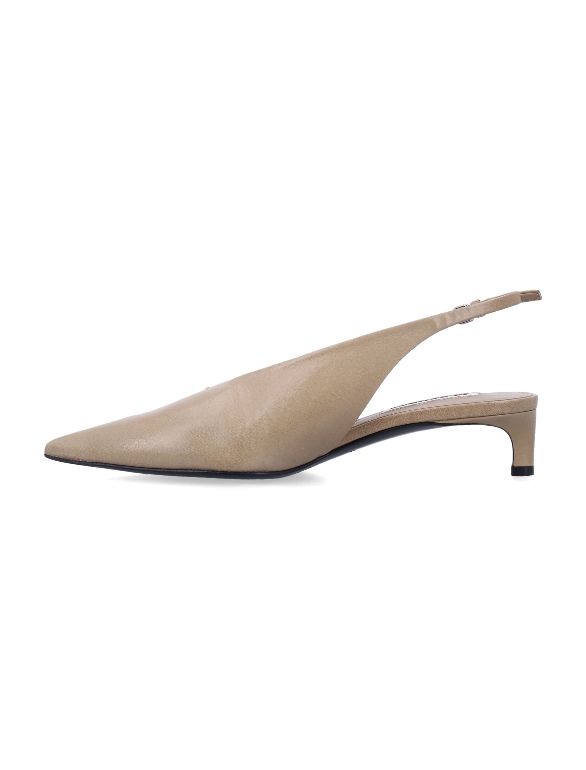 JIL SANDER Elegant Sling-back Pump - Kitten Heel