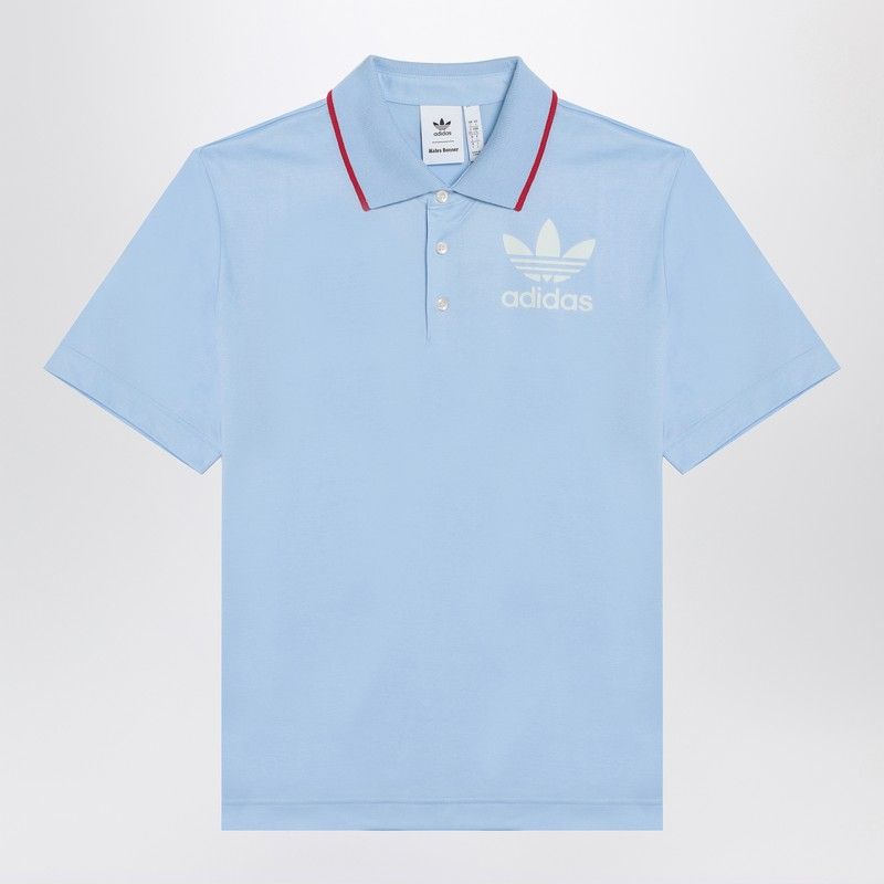 ADIDAS ORIGINALS Light Blue Mini Polo Shirt with Logo
