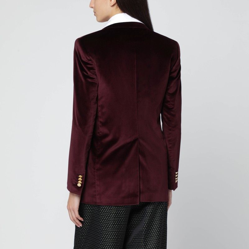 TAGLIATORE Velvet Double-Breasted Jacket
