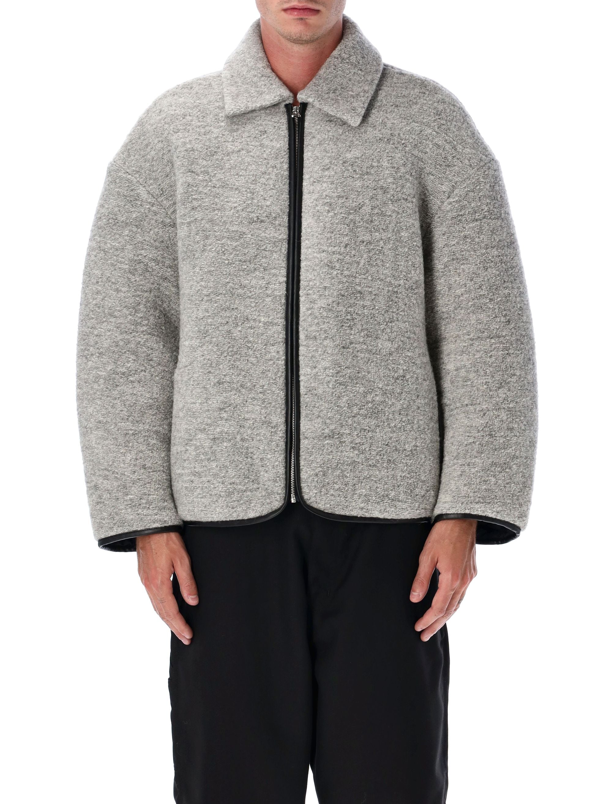 JW ANDERSON Melange Wool Blend Jacket - Casual Style for Men