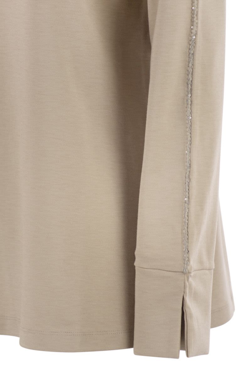 HERNO High-Neck Jumper in Viscose Blend - Regular Fit