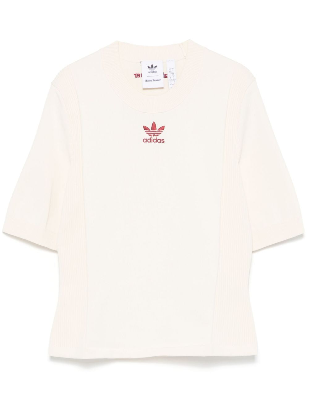 ADIDAS ORIGINALS Wales Bonner Mini Knit CB Short Sleeve Top