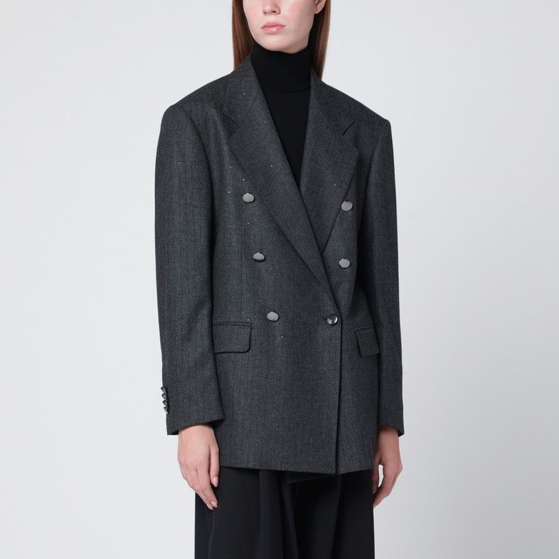 TAGLIATORE Wool-Blend Double-Breasted Jacket for Women - FW25