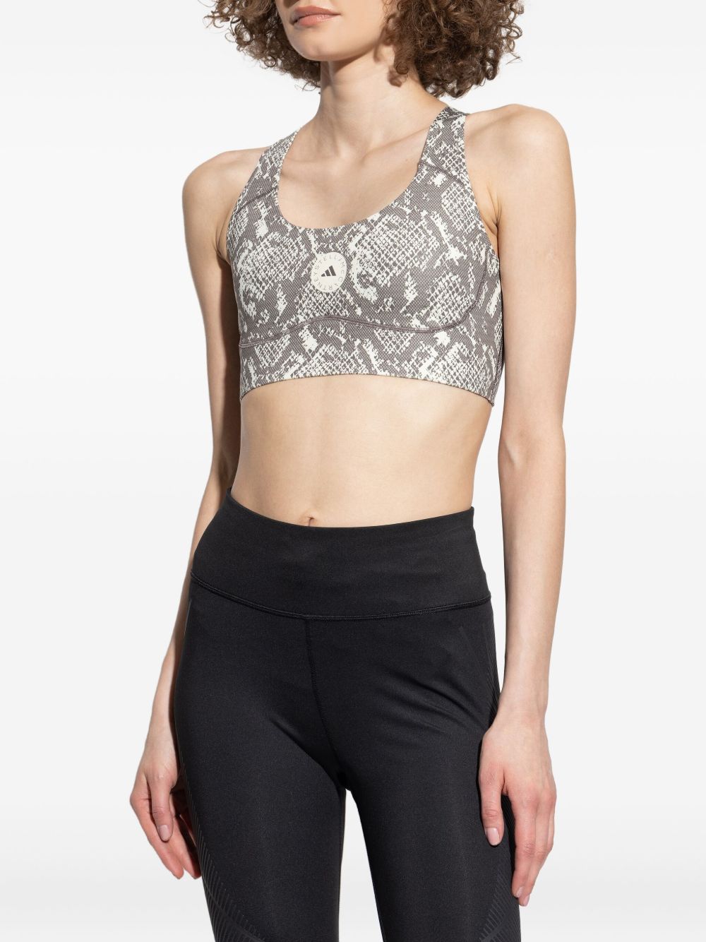 ADIDAS BY STELLA MCCARTNEY Printed Gym Bra with Racer Back for Women
