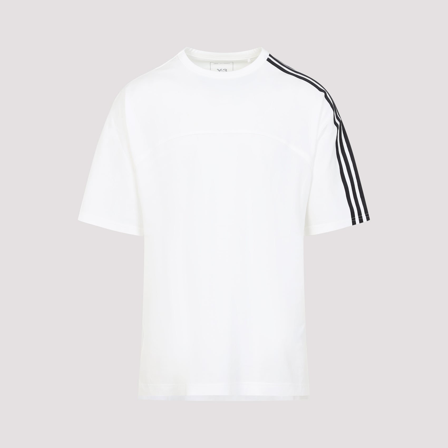 Y-3 Cotton Crew-Neck T-Shirt with Side Slits