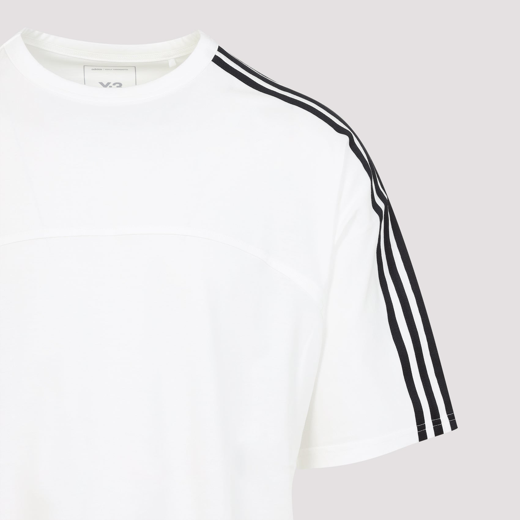 Y-3 Cotton Crew-Neck T-Shirt with Side Slits