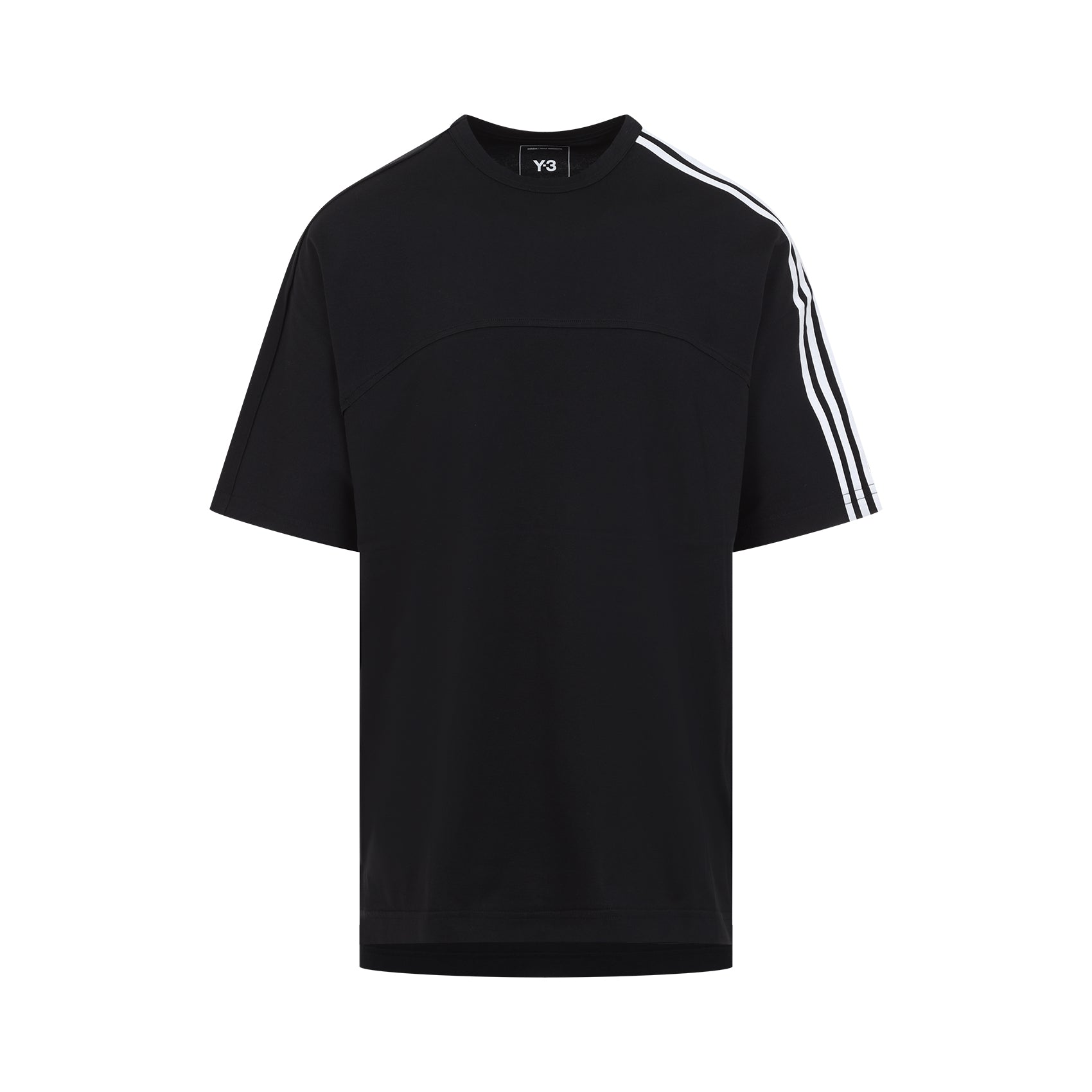 Y-3 Men's Mini 3 Stripe Short Sleeve Tee