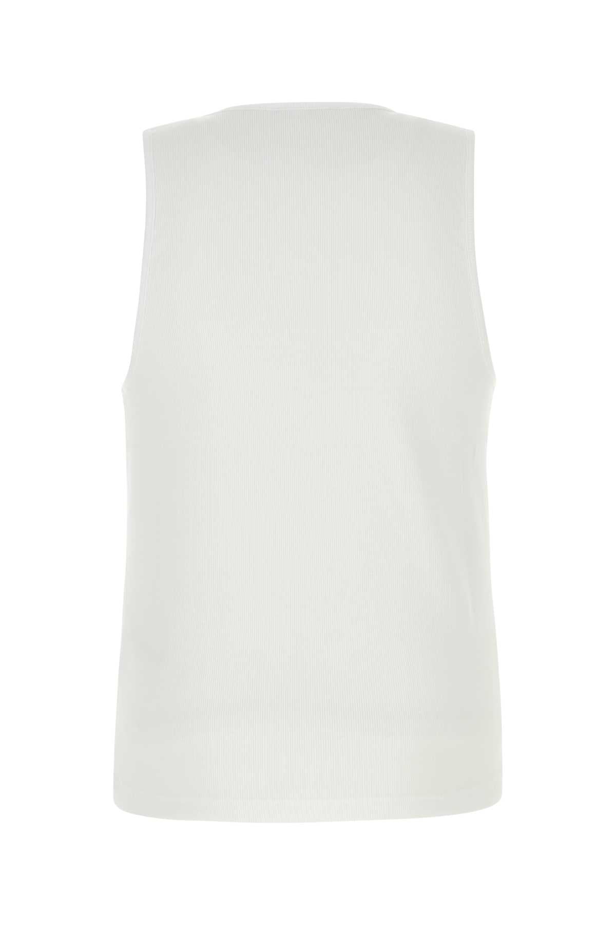 JW ANDERSON Anchor Embroidered Cotton Tank Top for Men