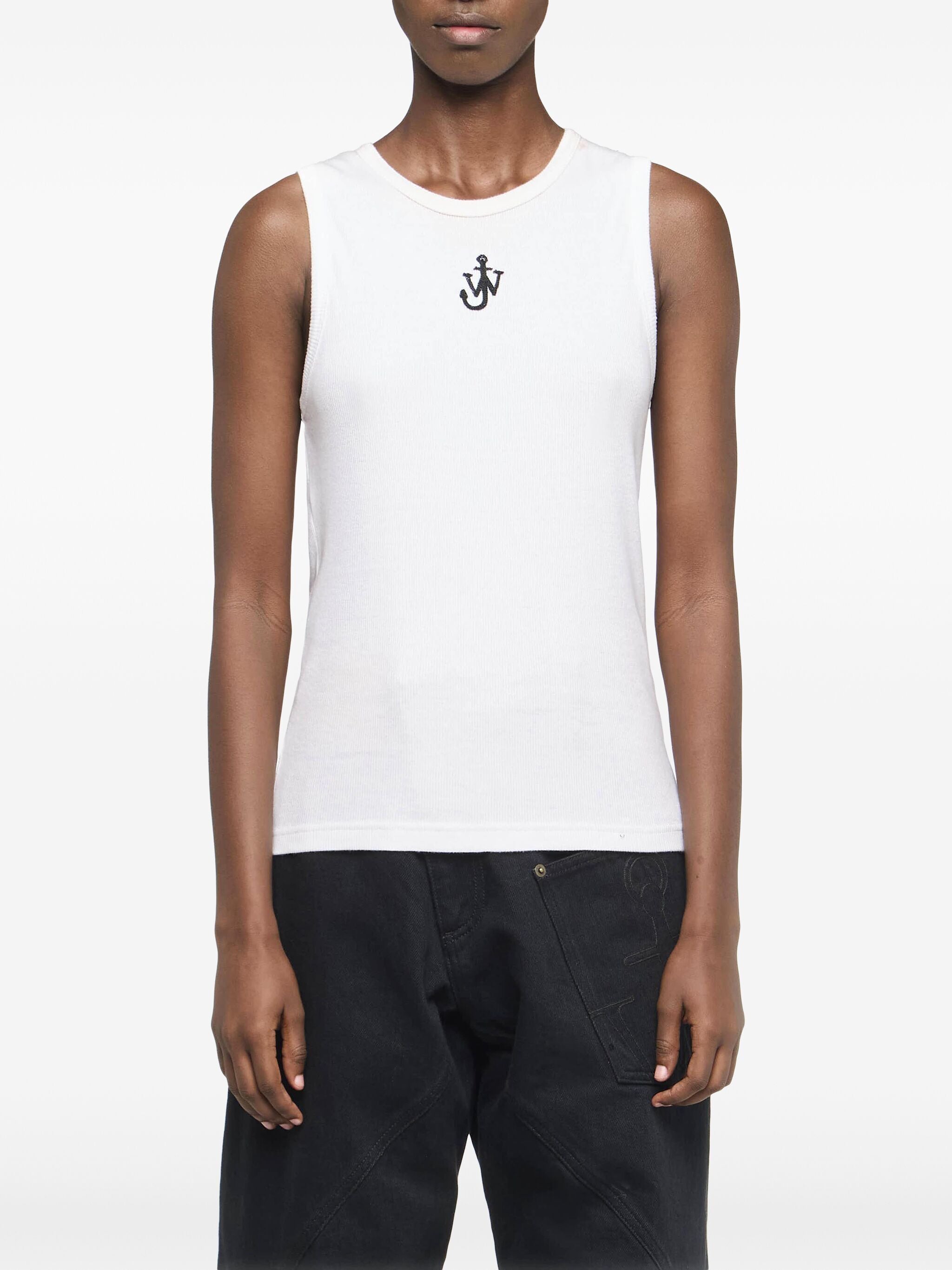 JW ANDERSON Embroidered Anchor Tank Top