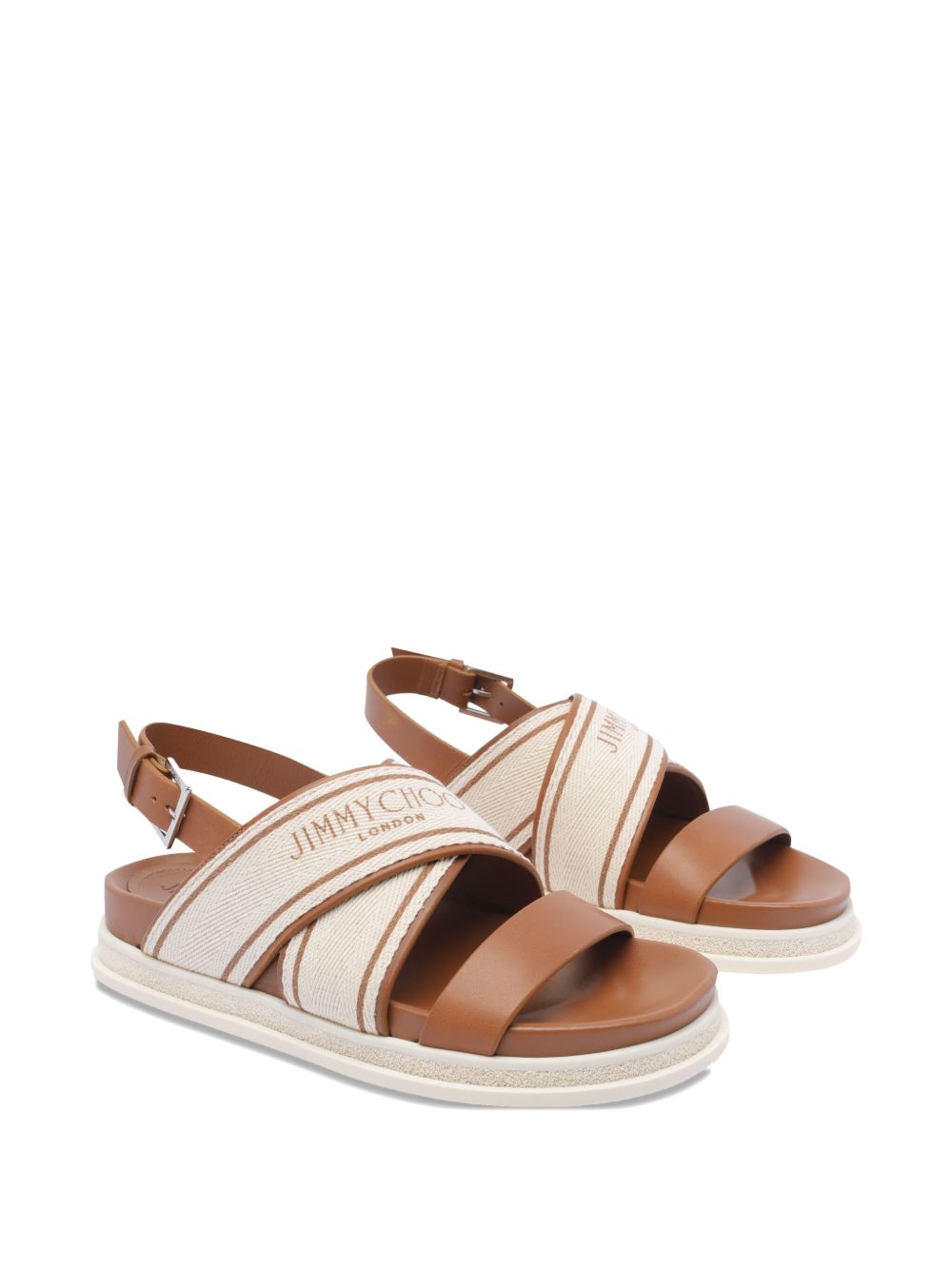 JIMMY CHOO Elegant Slingback Flat Sandal