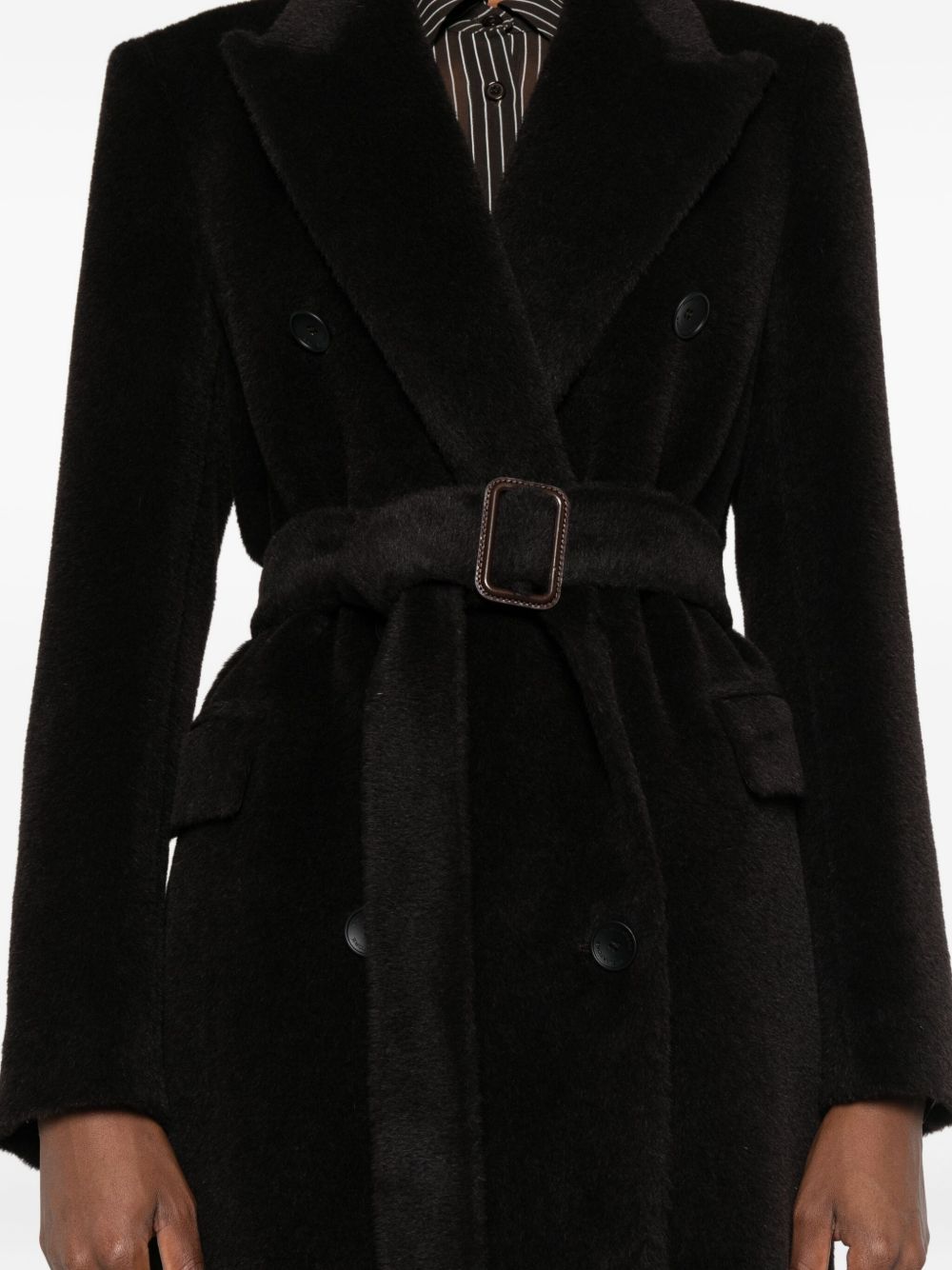 TAGLIATORE Wool Double-Breasted Jacket with Belted Waist - FW25