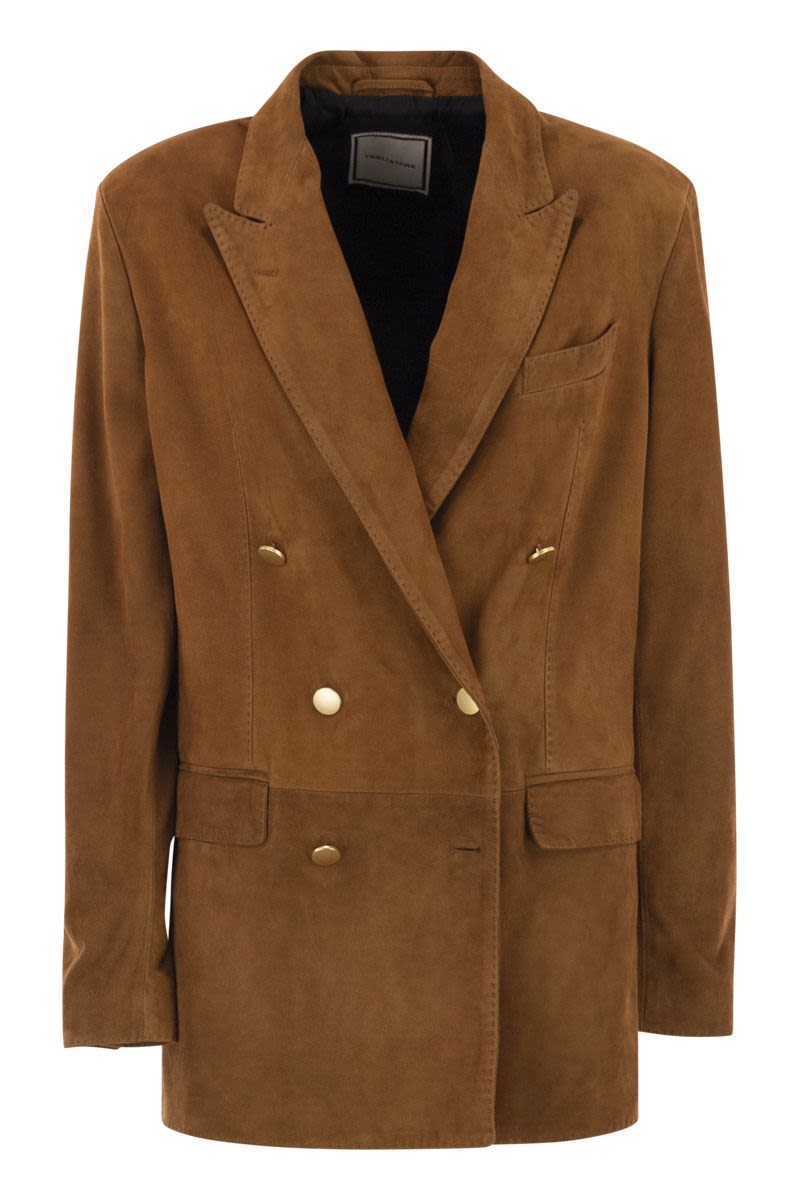 TAGLIATORE Double-Breasted Lambskin Jacket for Women