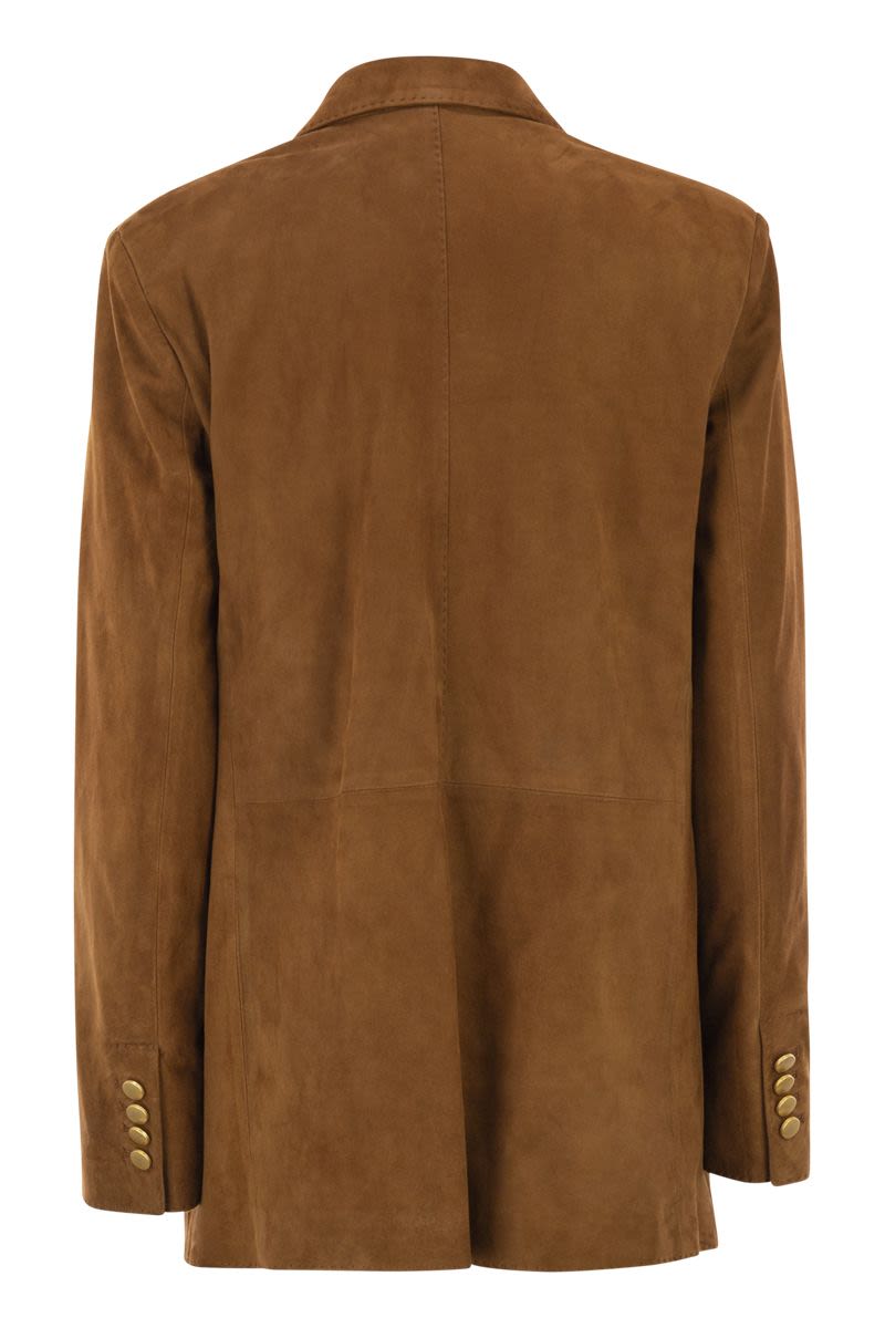 TAGLIATORE Double-Breasted Lambskin Jacket for Women