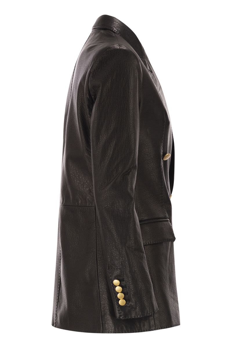 TAGLIATORE Josie Double-Breasted Lambskin Jacket for Women - FW25